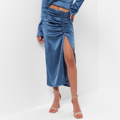 Юбка миди на кулиске женская MIST: Classic Collection размер 44, синяя