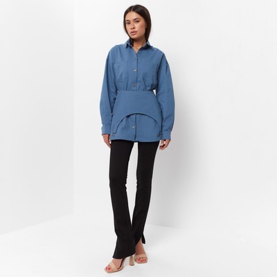 Юбка баска женская джинсовая MIST: Denim, размер 42, синяя