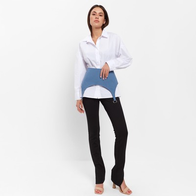 Юбка-баска женская джинсовая MIST: Denim р.44, синий