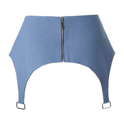 Юбка-баска женская джинсовая MIST: Denim р.44, синий