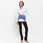 Юбка-баска женская джинсовая MIST: Denim р.48, синий 9410923 - фото 14151035