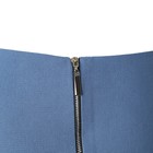 Юбка-баска женская джинсовая MIST: Denim р.48, синий 9410923 - фото 14151039