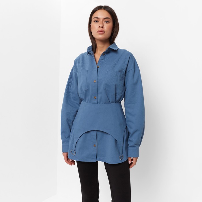 Рубашка женская джинсовая MIST: Denim р.40-42, синий 60426