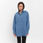 Рубашка женская джинсовая MIST: Denim р.48-50, синий - фото 10258915