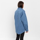 Рубашка женская джинсовая MIST: Denim р.48-50, синий - Фото 2