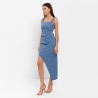 Юбка женская асимметричная MIST: Denim р.42, синий - Фото 2