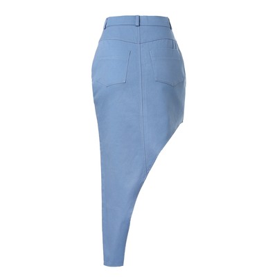 Юбка миди асимметричная женская MIST: Denim, размер 42, синяя