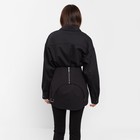 Юбка-баска женская джинсовая MIST: Denim р.44, черный - Фото 4