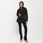 Юбка-баска женская джинсовая MIST: Denim р.44, черный - Фото 5