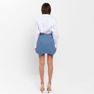 Юбка мини женская джинсовая MIST: Denim, размер 48, синяя