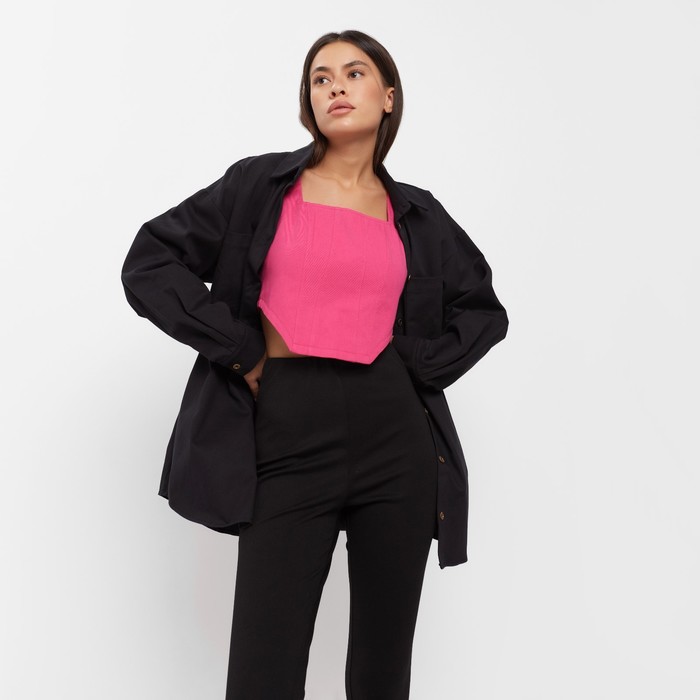 Рубашка женская джинсовая MIST: Denim р.40-42, черный 60441