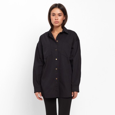 Рубашка женская джинсовая MIST: Denim, размер 48-50, чёрный