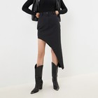 Юбка женская асимметричная MIST: Denim р.46, черный - Фото 11