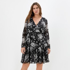 Платье женское MIST plus-size, р.54, черный 9441851