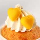 Декор «Сердце жёлтое» для капкейков, торта и куличей, 50 г. - Фото 2