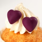 Декор «Сердце фиолетовое» для капкейков, торта и куличей, 50 г. - Фото 2