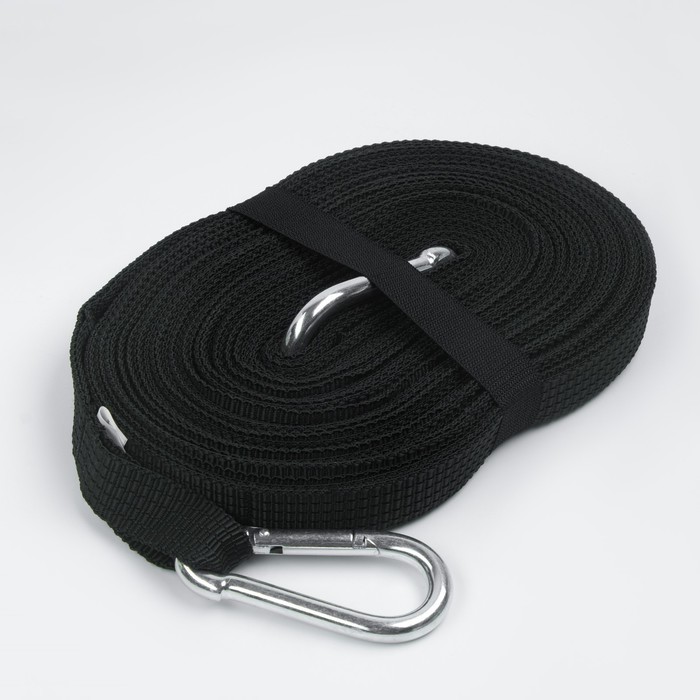 Стропа тактическая, эвакуационная 10 м, черный - Фото 1