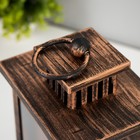 Ночник "Камин" LED от батареек 3хАА USB черный с медной патиной 12х14,5х26,5 см - фото 114341357