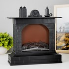 Ночник "Камин" LED от батареек 3хАА медно-черный 11х29х30 см RISALUX - фото 22024429