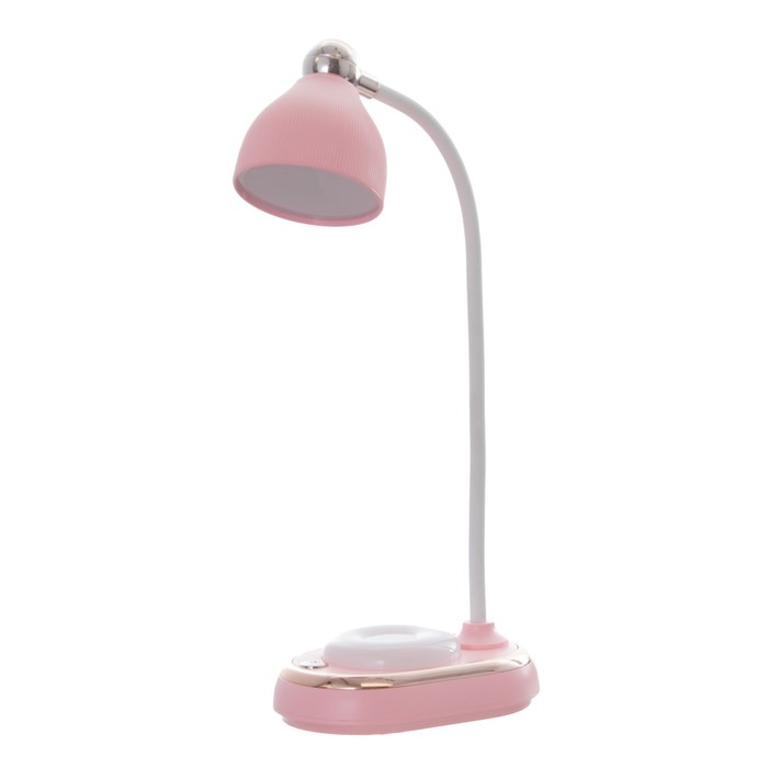 Настольная лампа "Тедди" LED 3Вт АКБ USB розовый 9х13,5х40 см RISALUX - фото 1907631035