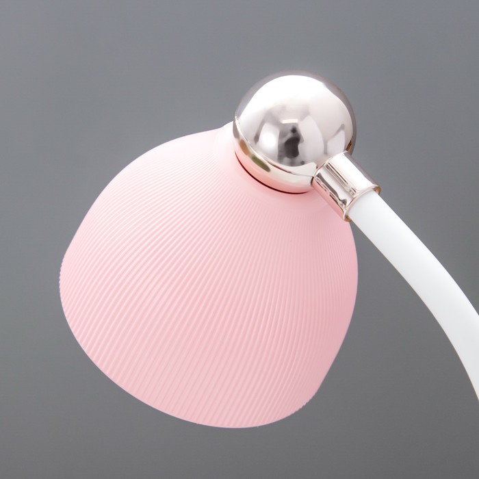 Настольная лампа "Тедди" LED 3Вт АКБ USB розовый 9х13,5х40 см RISALUX - фото 1907631031