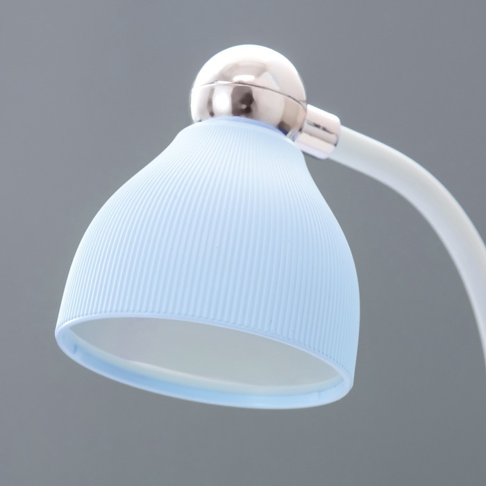 Настольная лампа "Тедди" LED 3Вт АКБ USB синий 9х13,5х40 см RISALUX - фото 1907631043