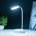 Настольная лампа "Алсер" LED 3Вт АКБ USB белый 9,8х9,8х38 см RISALUX - Фото 3