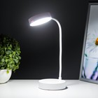 Настольная лампа "Алсер" LED 3Вт АКБ USB белый 9,8х9,8х38 см RISALUX - Фото 4