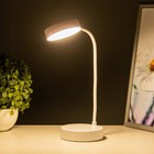 Настольная лампа "Алсер" LED 3Вт АКБ USB белый 9,8х9,8х38 см RISALUX - Фото 5