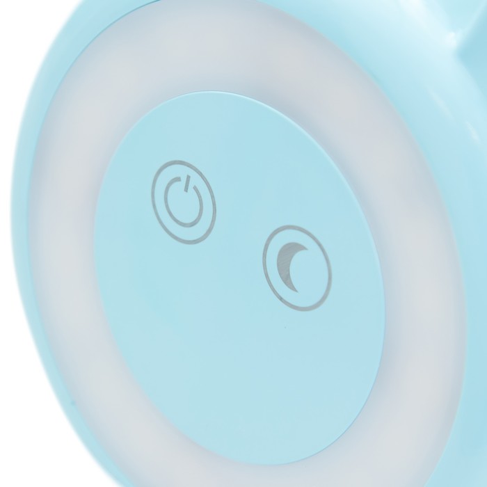 Настольная лампа "Ушки" LED 3Вт АКБ USB голубой 6х10,5х42,5 см RISALUX - фото 1907631078