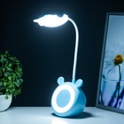 Настольная лампа «Ушки» LED 3 Вт АКБ USB голубой 6×10.5×42.5 см RISALUX 9127224