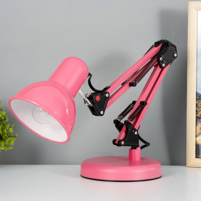 Настольная лампа "Уникум" Е27 15Вт розовый 14,5х15х57 см RISALUX - фото 1910565803