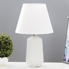 Настольная лампа "Люсен" Е27 40Вт Белый 20х20х40 см RISALUX - фото 320254585