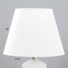 Настольная лампа "Люсен" Е27 40Вт Белый 20х20х40 см RISALUX 9228074