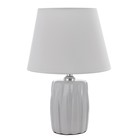 Настольная лампа "Лиана" Е27 40Вт Белый 23х23х34 см RISALUX - фото 22975093