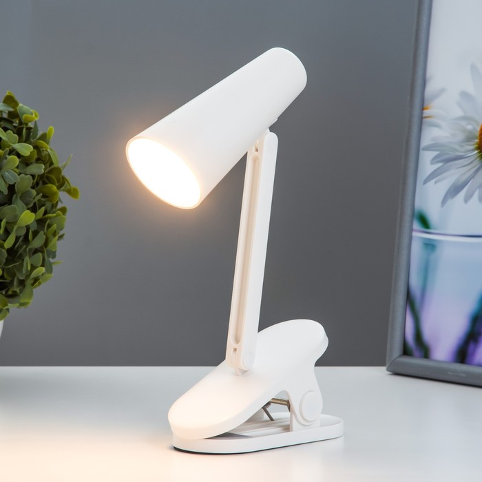 Настольная лампа "Эльмо" LED 2Вт USB АКБ 5,5х12,5х24 см RISALUX - фото 1907631254