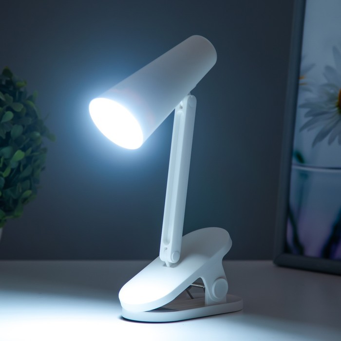 Настольная лампа "Эльмо" LED 2Вт USB АКБ 5,5х12,5х24 см RISALUX - фото 1907631255