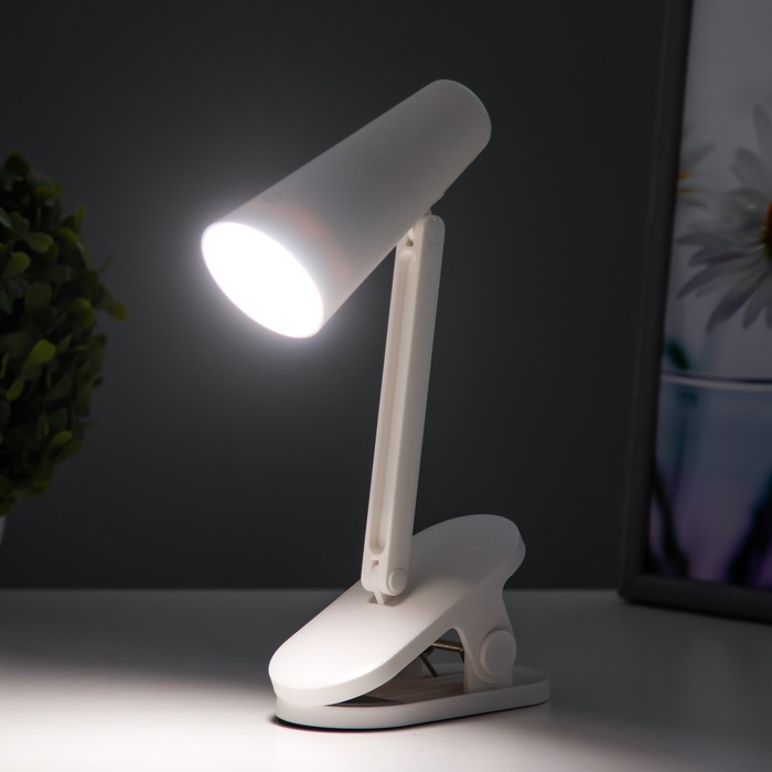 Настольная лампа "Эльмо" LED 2Вт USB АКБ 5,5х12,5х24 см RISALUX - фото 1907631256