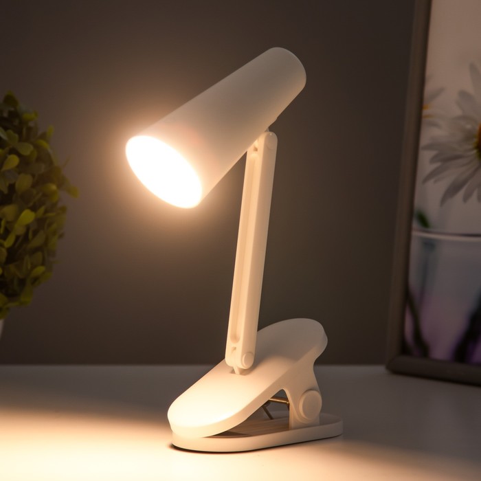 Настольная лампа "Эльмо" LED 2Вт USB АКБ 5,5х12,5х24 см RISALUX - фото 1907631257