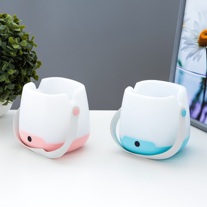 Настольная лампа сенсорная «Ланди» LED 4 Вт от батареек МИКС 10.5×10.5×11 см RISALUX - Фото 1