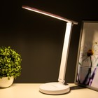 Настольная лампа сенсорная  "Ларси" LED 6Вт USВ  белый 28х13,5х33 см - Фото 3
