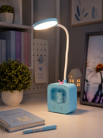 Лампа настольная RISALUX «Мишка», светодиодная, 5 Вт, USB, АКБ, МИКС, 5×10×43 см
