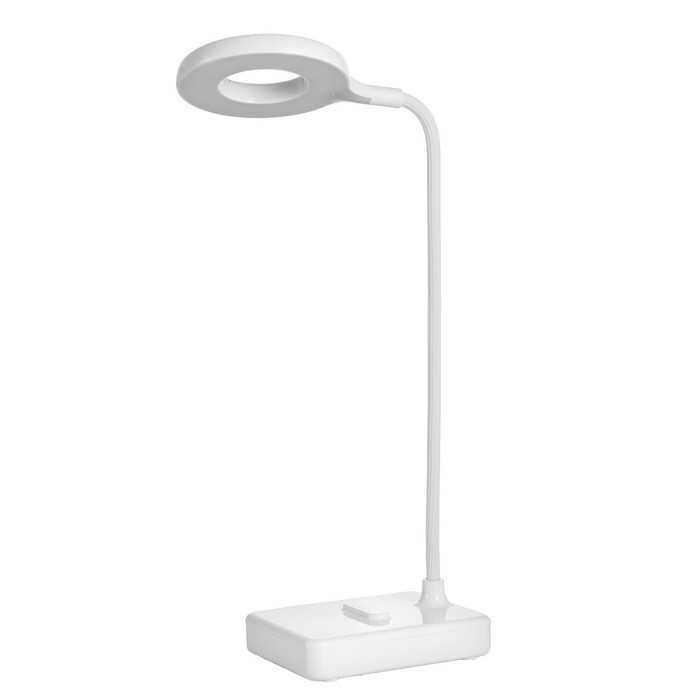 Настольная лампа сенсорная "Лоди" LED 4Вт USB АКБ белый 9х12х45 см RISALUX - фото 1907631338