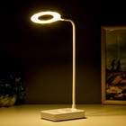 Настольная лампа сенсорная "Лоди" LED 4Вт USB АКБ белый 9х12х45 см RISALUX - Фото 5