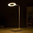 Настольная лампа сенсорная "Лоди" LED 4Вт USB АКБ белый 9х12х45 см RISALUX - Фото 6