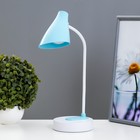 Настольная лампа сенсорная «Вилси» LED 4 Вт USB АКБ бело-синий 13×11.5×44 см RISALUX - Фото 1
