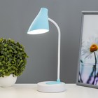 Настольная лампа сенсорная «Вилси» LED 4 Вт USB АКБ бело-синий 13×11.5×44 см RISALUX - Фото 2