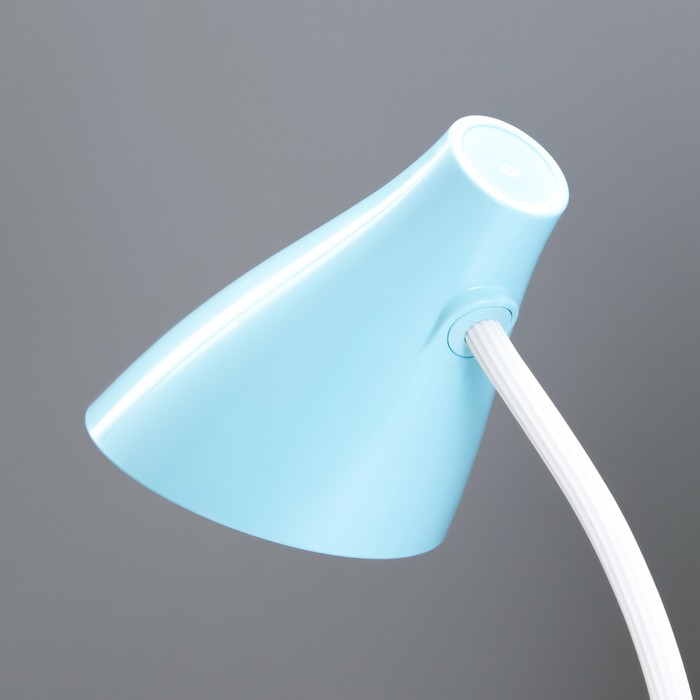 Настольная лампа сенсорная "Вилси" LED 4Вт USB АКБ бело-синий 13х11,5х44 см RISALUX - фото 1907631354