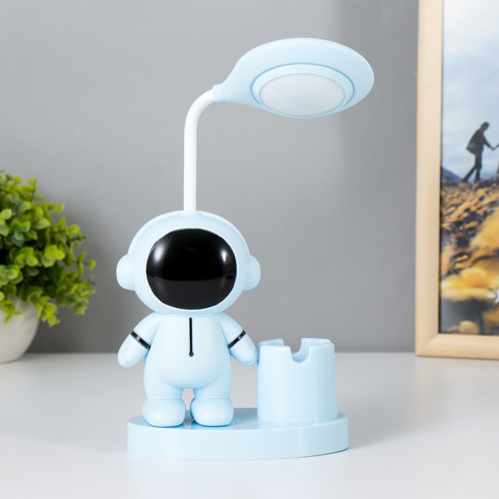 Настольная лампа "Космонавт" LED 2Вт USB АКБ МИКС 7,3х13х31 см - фото 1906183956