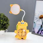 Настольная лампа «Динозаврик» LED 3 Вт от батареек АА/USB желтый 4×12×35 см RISALUX - Фото 4